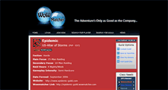 Desktop Screenshot of epidemic-guild.wowmatcher.com