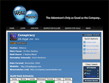 Tablet Screenshot of conspiracy.wowmatcher.com