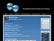 Tablet Screenshot of morscerta.wowmatcher.com