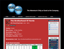 Tablet Screenshot of brotherhoodofhorde.wowmatcher.com