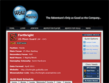 Tablet Screenshot of forthright.wowmatcher.com