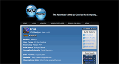Desktop Screenshot of crisp.wowmatcher.com
