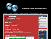Tablet Screenshot of immortalisguild.wowmatcher.com