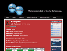 Tablet Screenshot of kamigami.wowmatcher.com